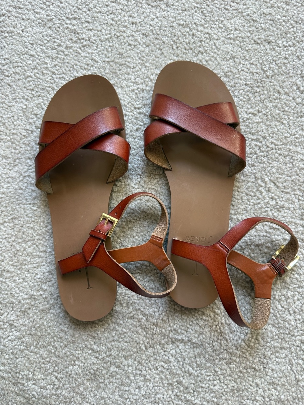 J. Crew Cross Strap Sandals